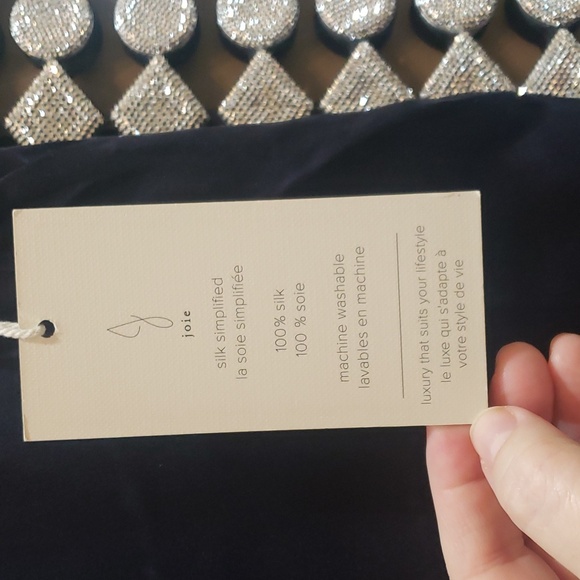 Nwt Joie silk navy blue pants - Picture 4 of 12